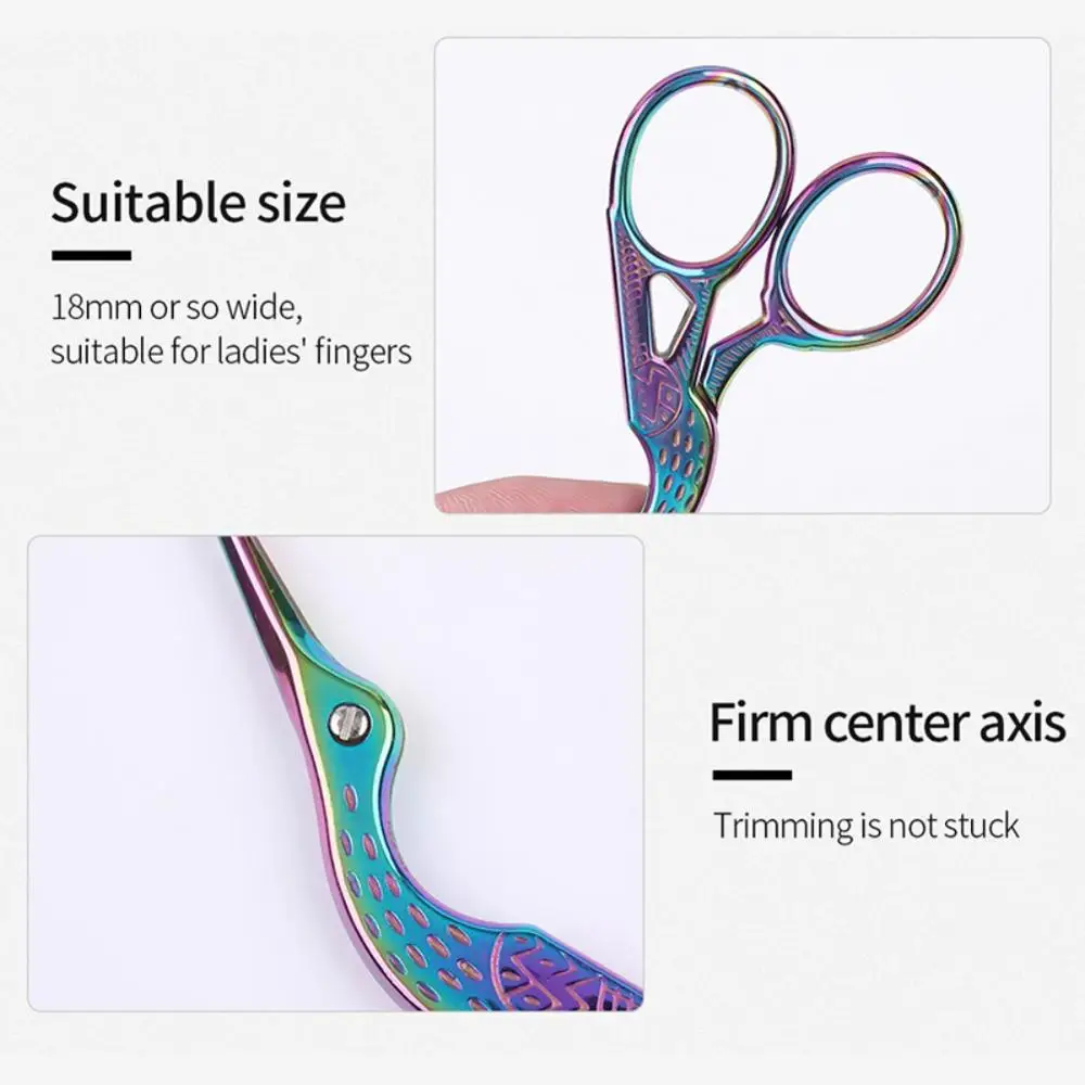 1pcs Stork Scissors Embroidery Scissors Sewing Scissors Brow Shaping Scissors 5