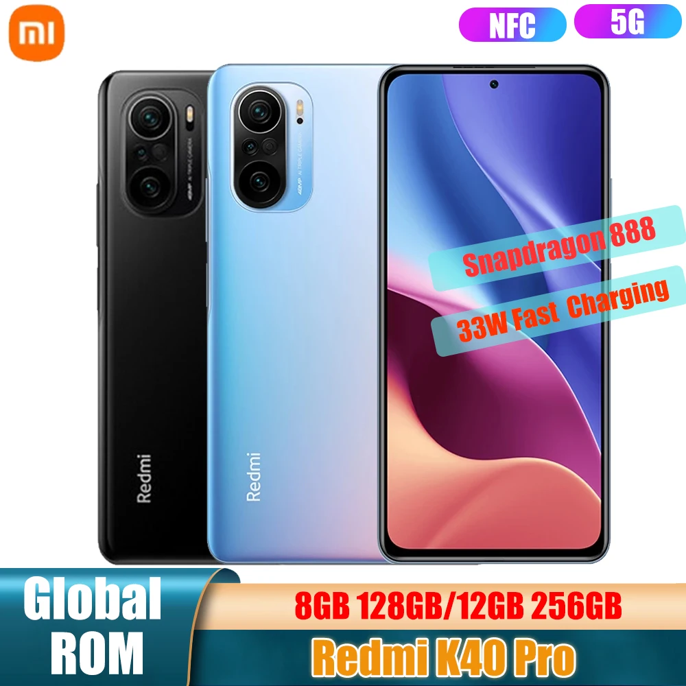Смартфон Xiaomi Redmi K40 Pro 5G с глобальной прошивкой NFC 128 ГБ / 256 Snapdragon 888 дисплей 64 МП