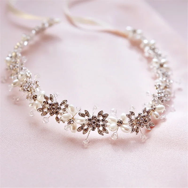 

Big Crown Bridal Hairband Women's Wedding Jewelry Accessories Handmade Feather Bride Headwear Headbands Charms Bride Headdress