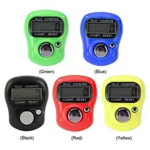 Mini marcador de Punto y Contador de dedos de fila, contador Digital electrónico LCD para costura, herramienta para tejer, rango de 0 a 99999