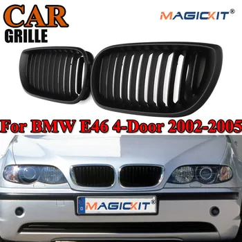 

MagicKit Car Racing Grille for E46 Matte Black Kidney Sport Grilles Grill for BMW E46 Coupe 2-Door 2002-2005 Pre-Facelift