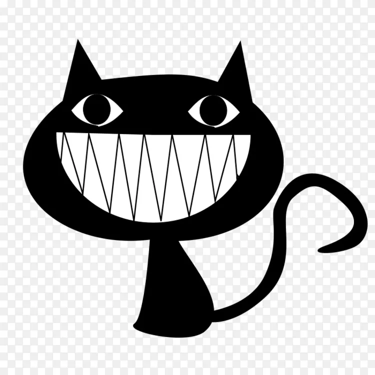 黑猫卡通剪辑艺术 黑色卡通猫快乐png图片素材免费下载 图片编号 Png素材网