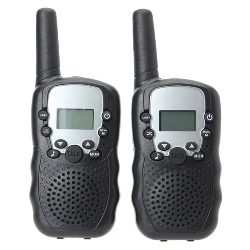 2 шт. T-388 иди и болтай Walkie Talkie S ЖК-дисплей Экран 0 5 W UHF мульти-Каналы радио с
