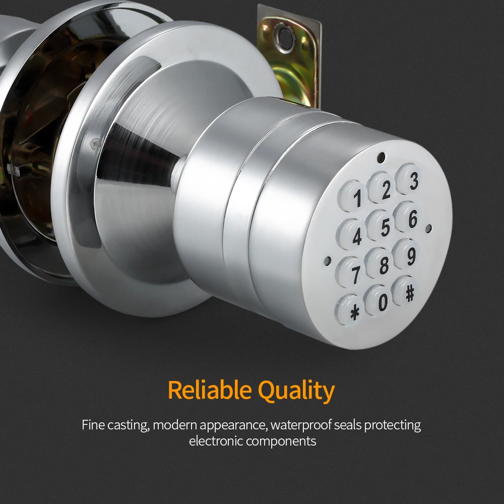 

Electronic Door Lock,Digital Door Lock Keyless Keypad Door Coded Lock Door Lock Smart Digital Room Lock Combination Door Lock