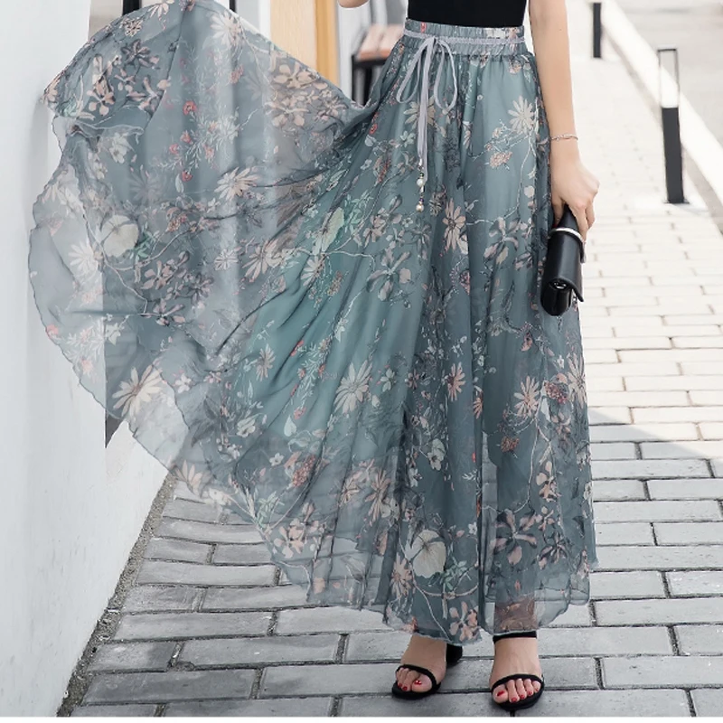 Faldas largas de color liso para mujer, falda larga de tubo de talla grande elástica de punto, falda Maxi negra de cintura alta