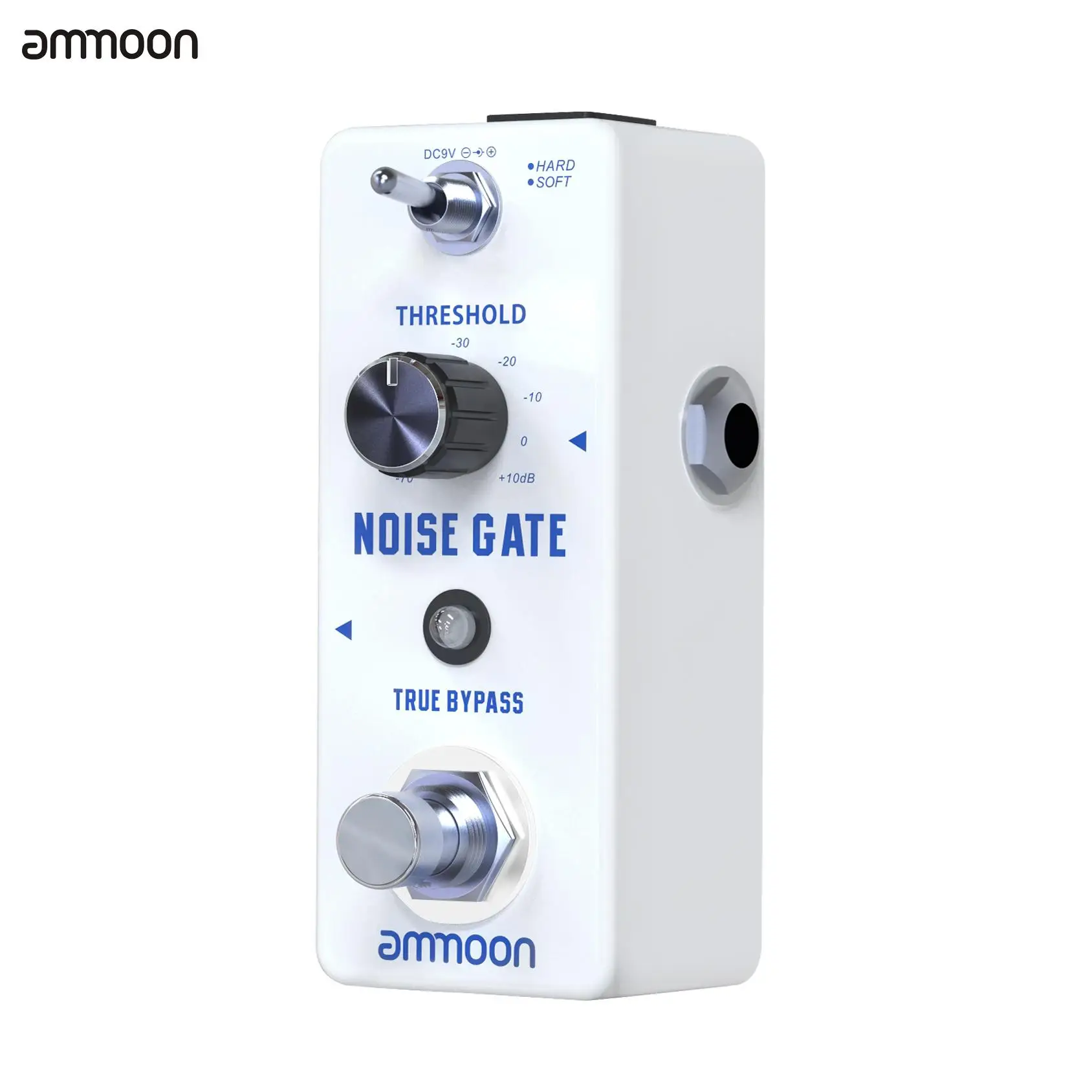 ammoon NOISE GATE Noise Reduction Guitar Effect Pedal 2 Modes(Hard/Soft) Full Metal Shell True Bypass for Bass Electric | Спорт и