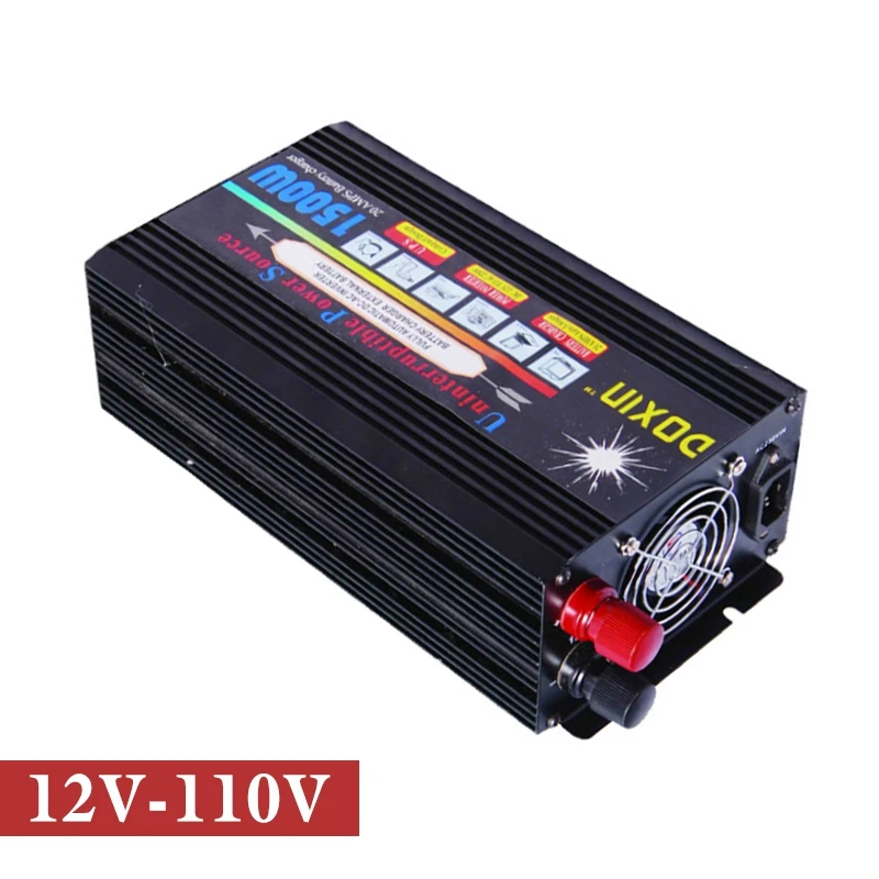 UPS солнечные инверторы 1000 Вт 2000 (пик) 1500 3000 12DCV до 110ACV Инвертор + зарядное
