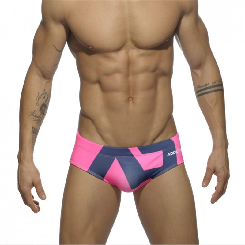 Купальник мужской с заниженной талией пикантные быстросохнущие шорты трусы