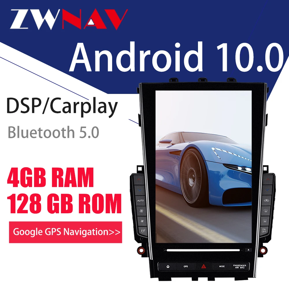 

ZWNAV 128G Tesla Screen Carplay For 2015-2018 Infinti Q50L Android 10 Player Auto Audio Stereo GPS Navi Radio Recorder Head Unit