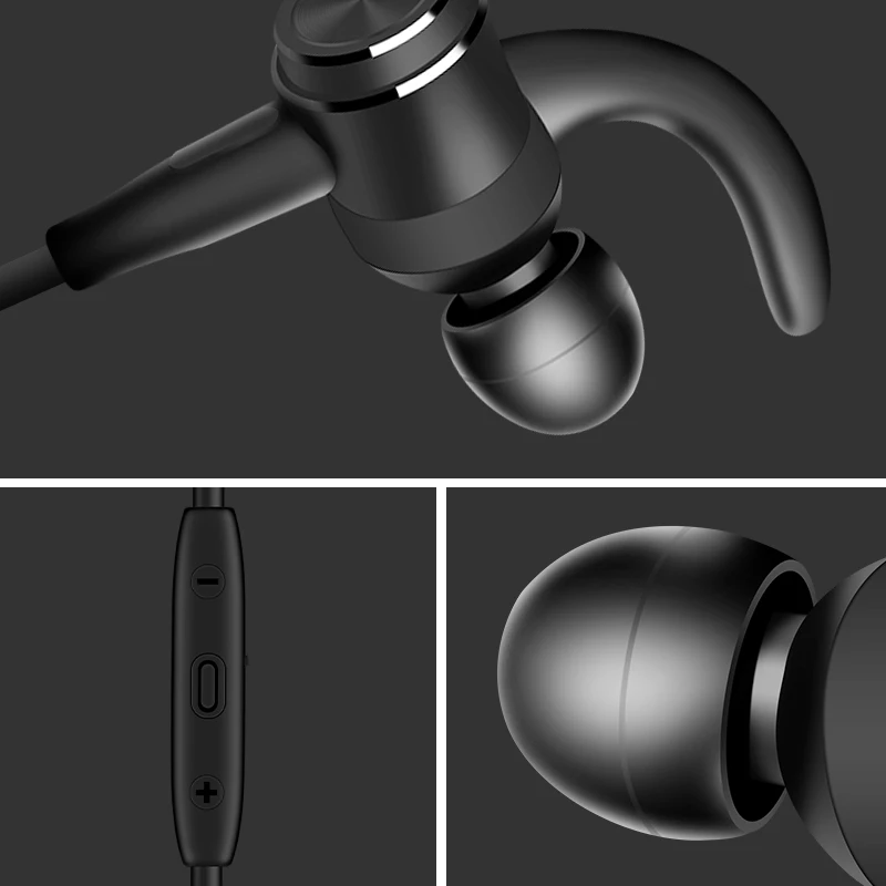 Металлические Магнитные беспроводные наушники M & J Bluetooth 5 0 спортивные