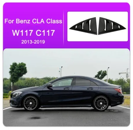 Для Mercedes Benz A Class W176 W177 хэтчбек CLA C Class W117 C117 W205 Автомобильная задняя дверь оконные жалюзи отделка наклейки аксессуары - Название цвета: CLA
