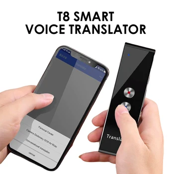 

T8 Portable Smart Translator Two-Way Real Time Instant Voice Translator Support 44 Languages APP Voice Translator Ship from Ship