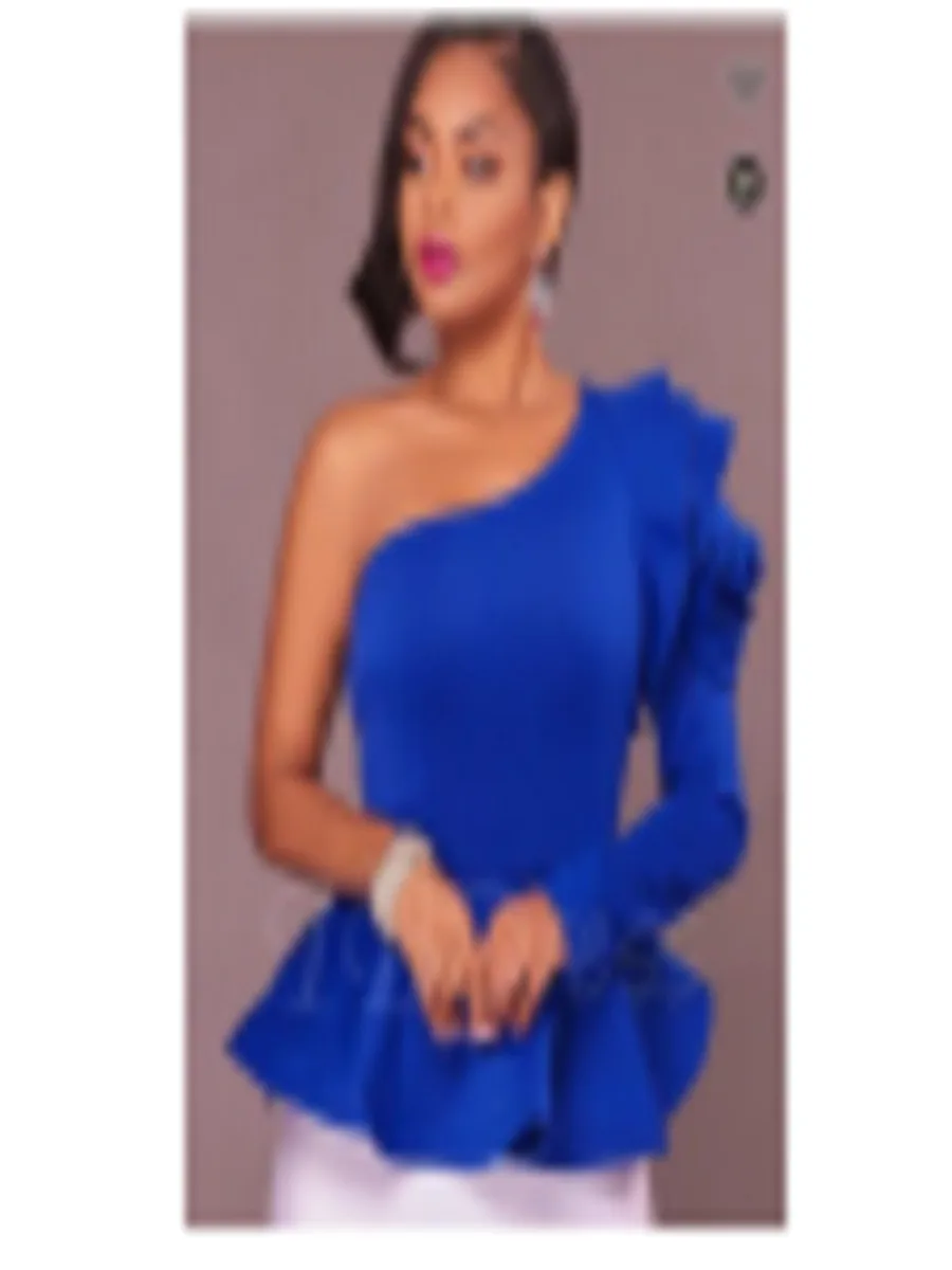 ladies royal blue evening tops