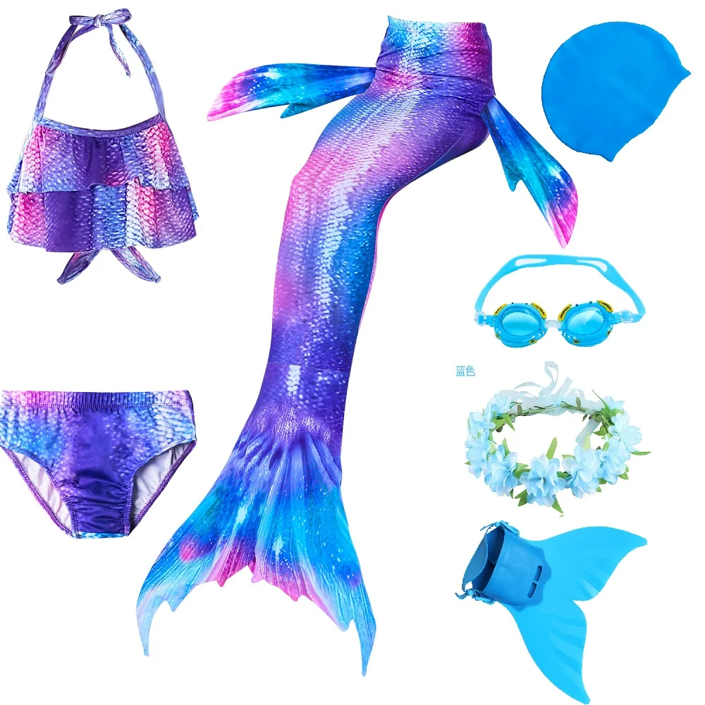 Hot Girls Mermaid Tail With Monofin For Swim Mermaid Swimsuit Mermaid Dress Swimsuit Bikini cosplay costume