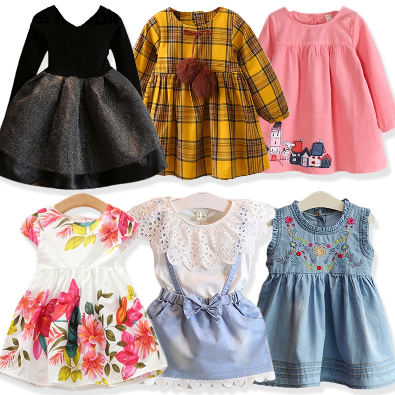 Girl Black Princess Dress 2019 Autumn Children's Clothing For Girls Kids Clothes 2-7 Years Old Party | Детская одежда и обувь