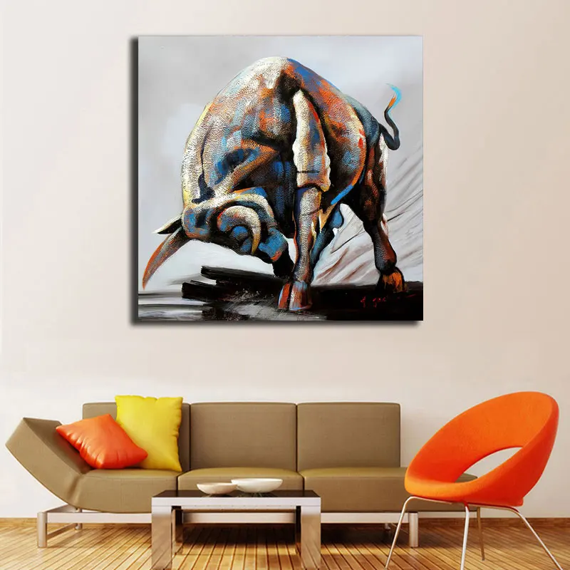 Colorful Thinking Monkey Wall Art Canvas Painting Wild Animals Pop Art Posters Frog Elephant Paintings Wall Decorative Pictures
