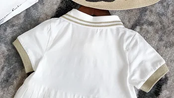 

2 3 4 5 6 Years Toddler Girls Dress Casual Fashion Bow Short Sleeve Kids Dresses for Girls College Style Children Dress Summer
