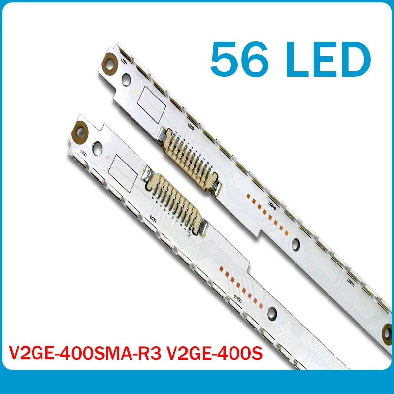 56leds para Samsung Backlight Lâmpada Tira 40 Polegada Ua40es6100 tv 2020svs40 7032nnb Direito – Left56 10 Pinos 2 Peças 500mm Led