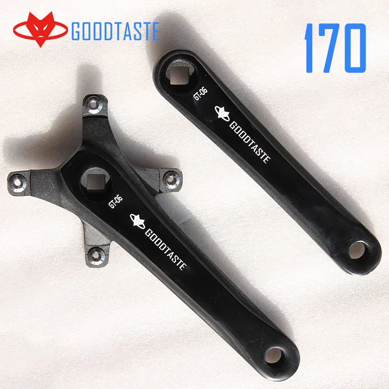 RACEWORK Fahrrad kurbel kettenblatt 104BCD MTB велосипед Kurbel алюминиевый Legierung Mit Boden Kurbel 170 мм platte rot 32T 34T 36T 38T - Цвет: 170 crank