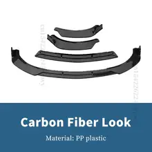  Front Bumper Lip Chin Splitter Cover Styling Body Kit Facelift Diffuser Spoiler For Mercedes Benz CLA C117 2016 2017 2018 2019 