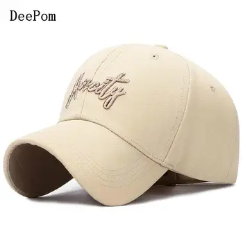 

DeePom Baseball Cap Women Men Embroidery Letters Snapback Hat Gorra Hombre Dad Hat Casquette Homme Hip Hop Trucker Cap Korean