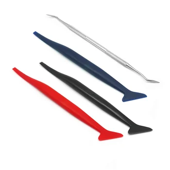 

4Kinds Car Vinyl Wrap Tool Micro Squeegee Set Different Type For Auto Window Tinting Tool Vehicle Car Wrapping Sticker Tint Film