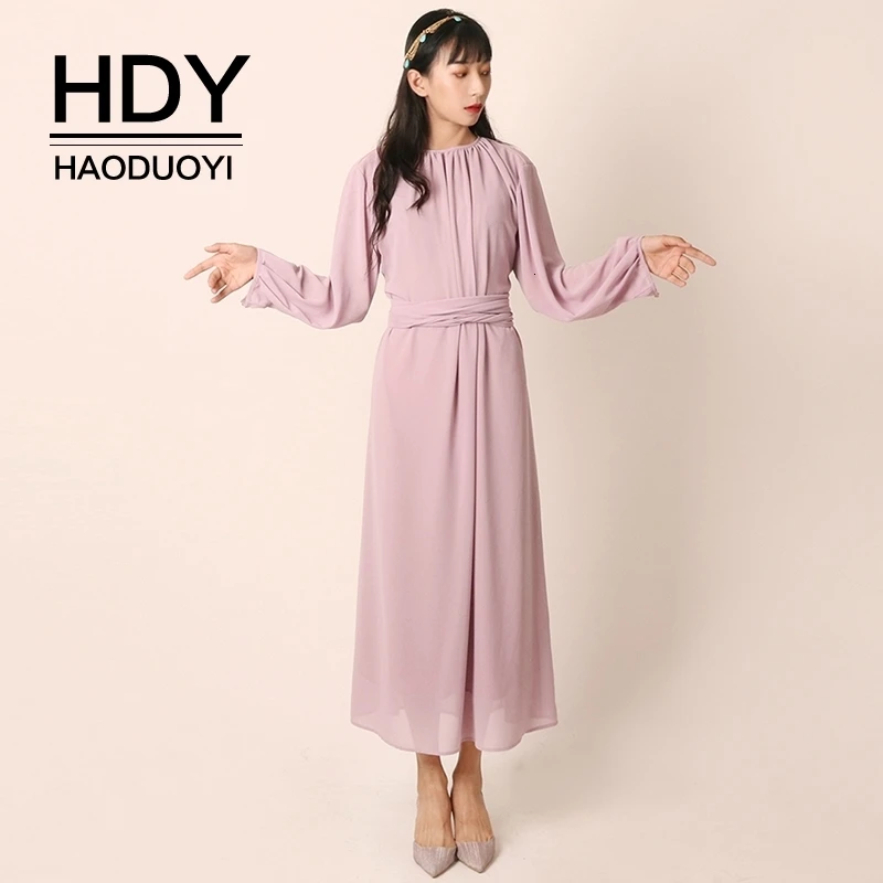 HDY Haoduoyi Новое поступление осеннее модное милое дизайнерское однотонное
