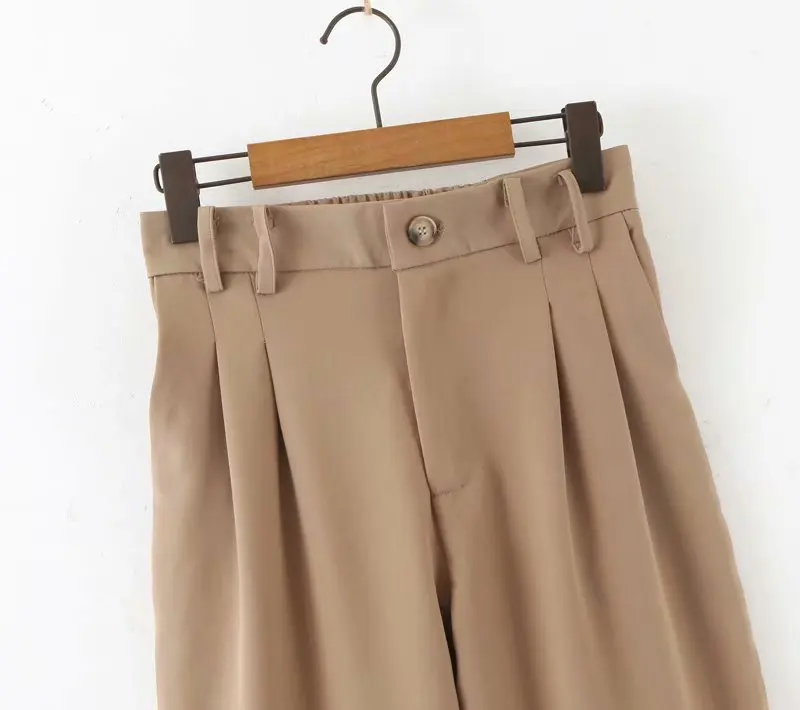 New In Wednesday 8-50-9147 European and American fashionable pleated casual pants