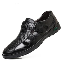 Fashion Mens Sandals Genuine Leather Formal Dresses Summer Shoes Gladiator Sandals For Men Plus Size Men 48 Luxury Sandals 2021