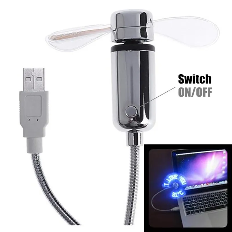 Diy Usb Led Light Flash Self Program Fan Editar e Exibir Letras Coloridas Símbolo Número Saudações Slogan Fan para pc e Mobile Power - Imagem 3