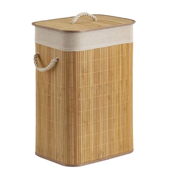 

Storage Folding Laundry Basket Organizer Hand-Woven Household Clothes Toys Storage Bucket