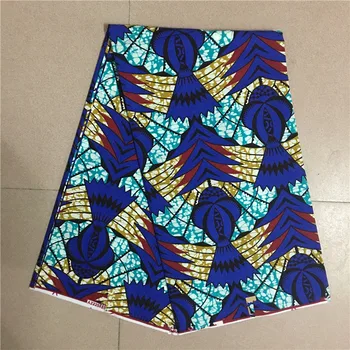 

High Quality 100% cotton African Nigerian Prints Angola wax Fabric Real Ghana Wax for Party Dress 6 yards