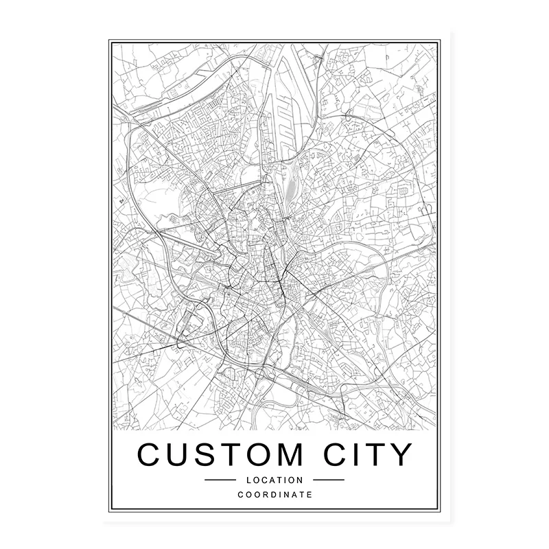 Minimalist-Custom-Made-World-City-Maps-Coordinate-Black-White-Canvas-Paintings-Poster-Print-Nordic-Wall-Art (5)