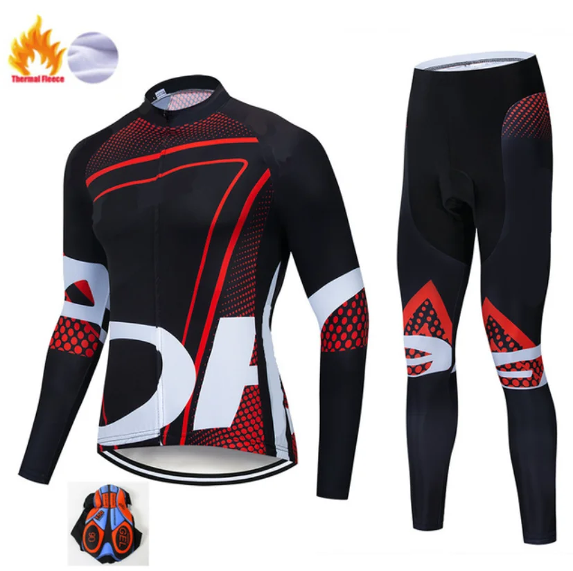Fleece long sleeve Specializeding ORBEE Велоспорт Джерси команда велосипед Зимний термальный флис с длинным рукавом набор Ropa Ciclismo велосипед Триатлон Велоспорт Набор - Цвет: Fleece long sleeve