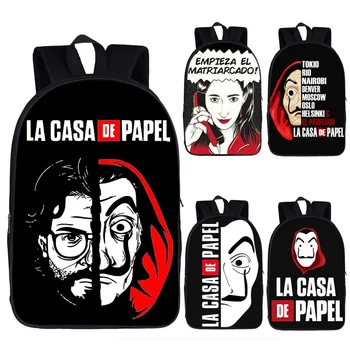 

Money Heist Backpack Women/Men Rucksack TV Show La Casa De Papel Teenage Boys Girls Daypack House of Paper School Backpack