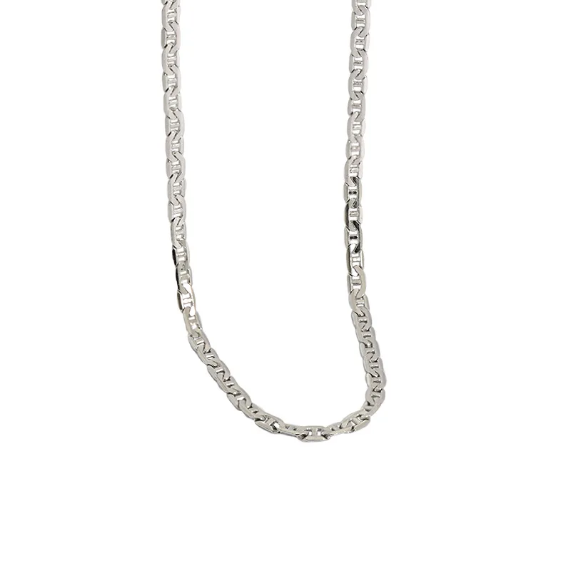 SHANICE 100% S925 Sterling Silver Chain On The Neck Punk