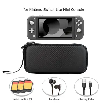 

Portable gaming Console bag for Nintendo Switch lite Hard EVA Travel Case Cover Hanbag for nintend switch mini game Accessories