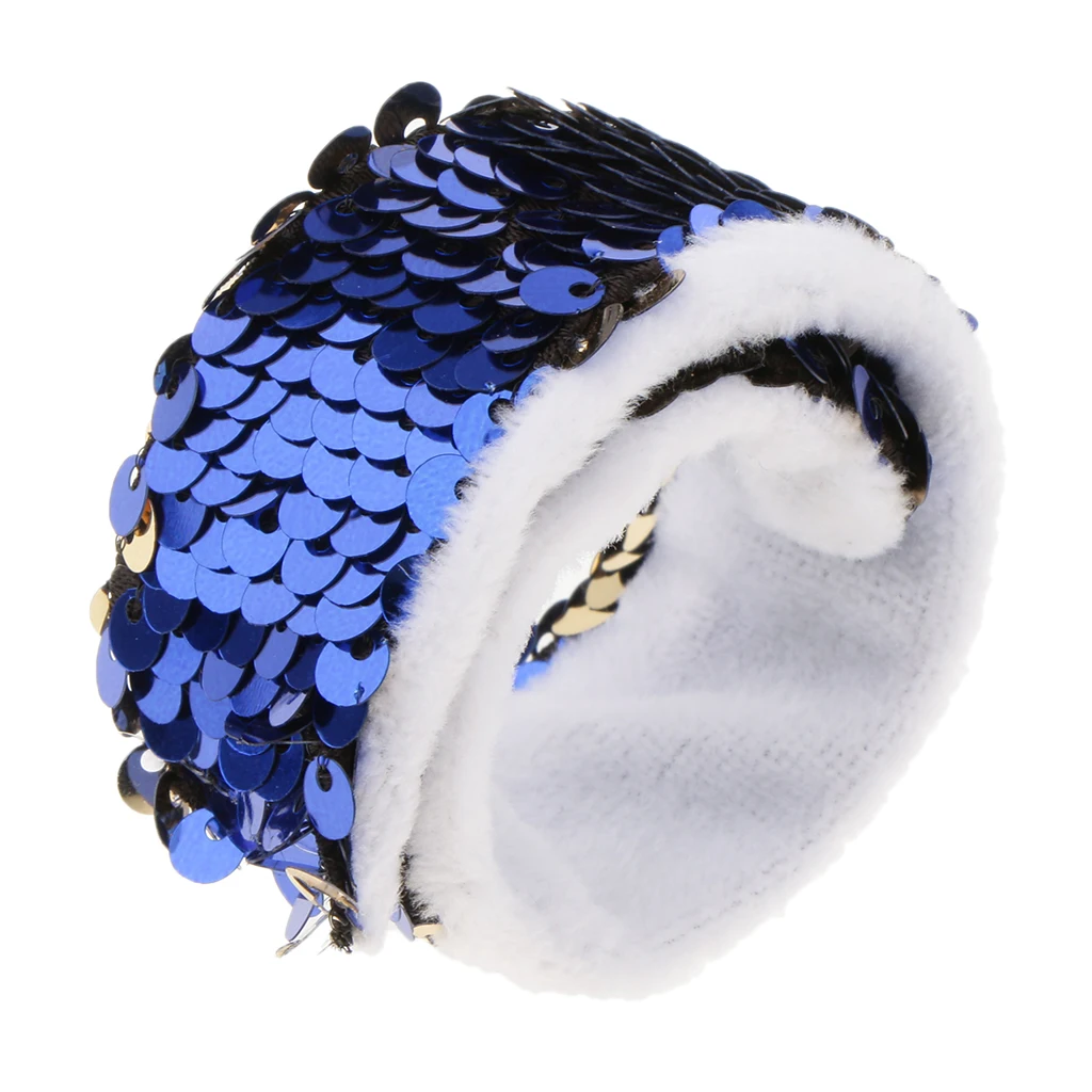 Royal Blue Русалка СЛЭП браслет Реверсивный Шарм блестки флип Браслет вечерние сувениры - Цвет: Royal Blue