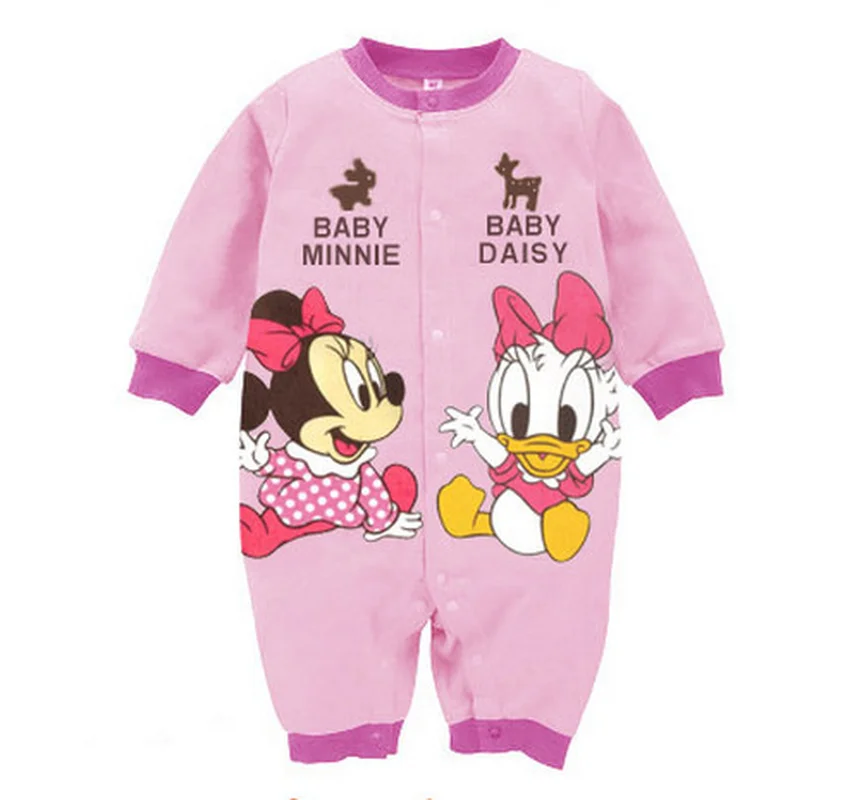 Детские комбинезоны с Микки Маусом; одежда для маленьких мальчиков; одежда с Минни для маленьких девочек; детская одежда с Микки; roupas bebes; комбинезон для новорожденных