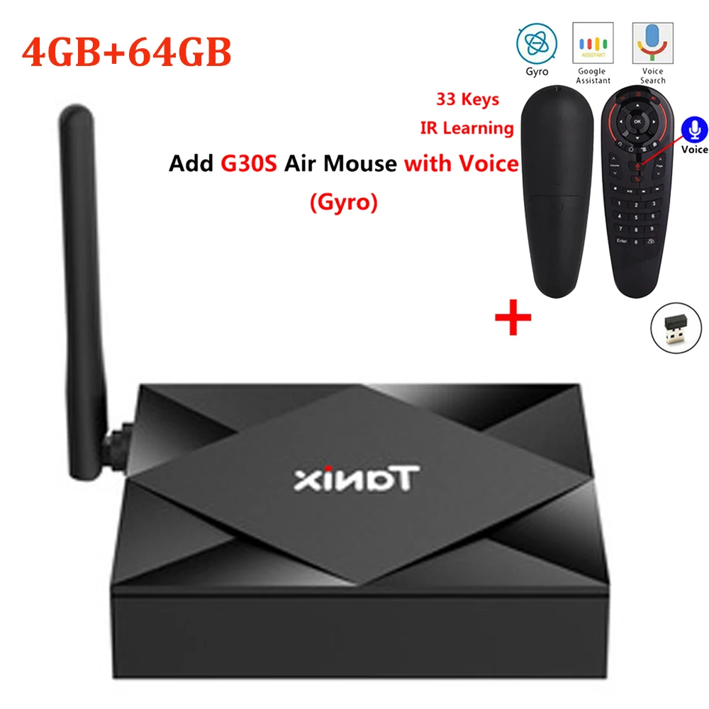 4GB 64GB add G30S Tanix TX6S Android 10,0 ТВ приставка Allwinner H616 4GB 64GB 2,4G 5G Wifi Bluetooth Youtube HDR Google Play 6K TX6 телеприставка ТВ бокс - Цвет: 4GB 64GB add G30S
