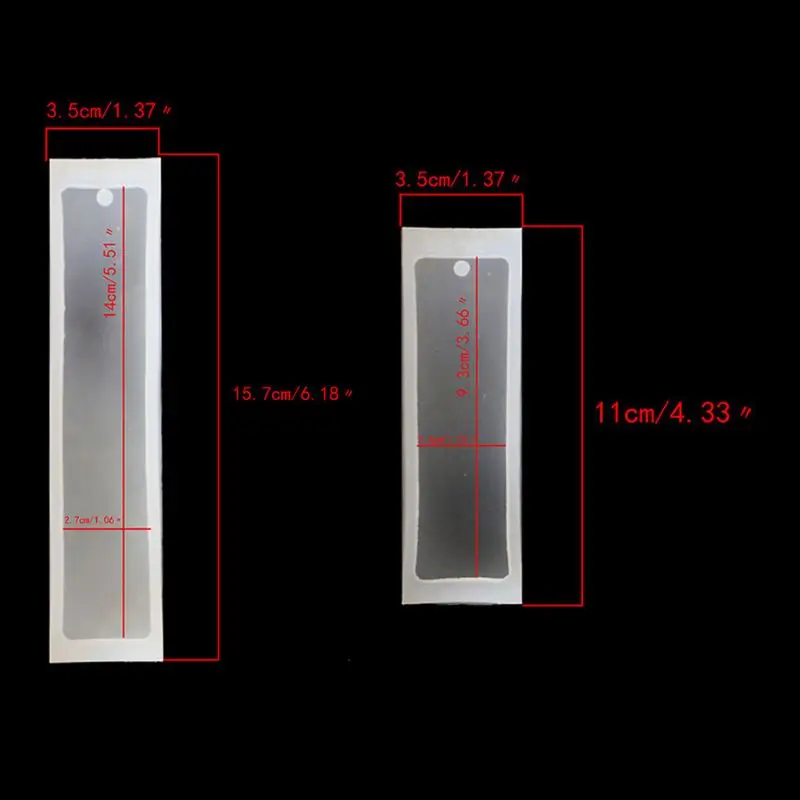 2 шт Прямоугольные силиконовые закладки формы эпоксидной смолы ювелирные изделия DIY силиконовые прозрачные формы набор ювелирных изделий Инструменты