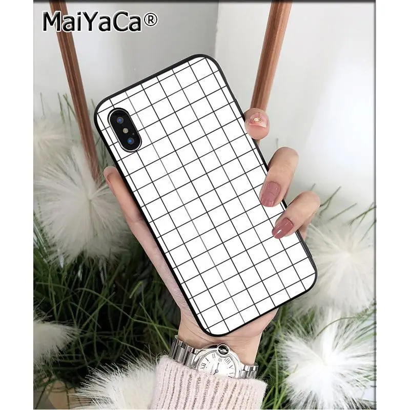 MaiYaCa Клетчатый плед на заказ фото телефон чехол для Apple iphone 11 pro 8 7 66S Plus X XS MAX 5s SE XR мобильные чехлы