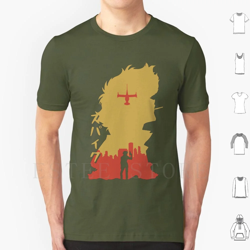 Cowboy Bebop Retro Vintage T Shirt Uomo Cotone 6Xl Cowboy Bebop Anime Bebop Cowboy Manga Space Spike Spike Cowboy Taglie Cacciatore