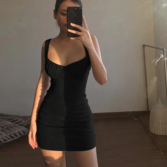 bodycon suspender dress