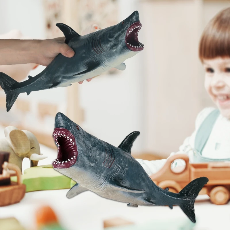 Реалистичная фигурка Megalodon 13 дюймов Акула экшн-фигурка модель животного prehistory
