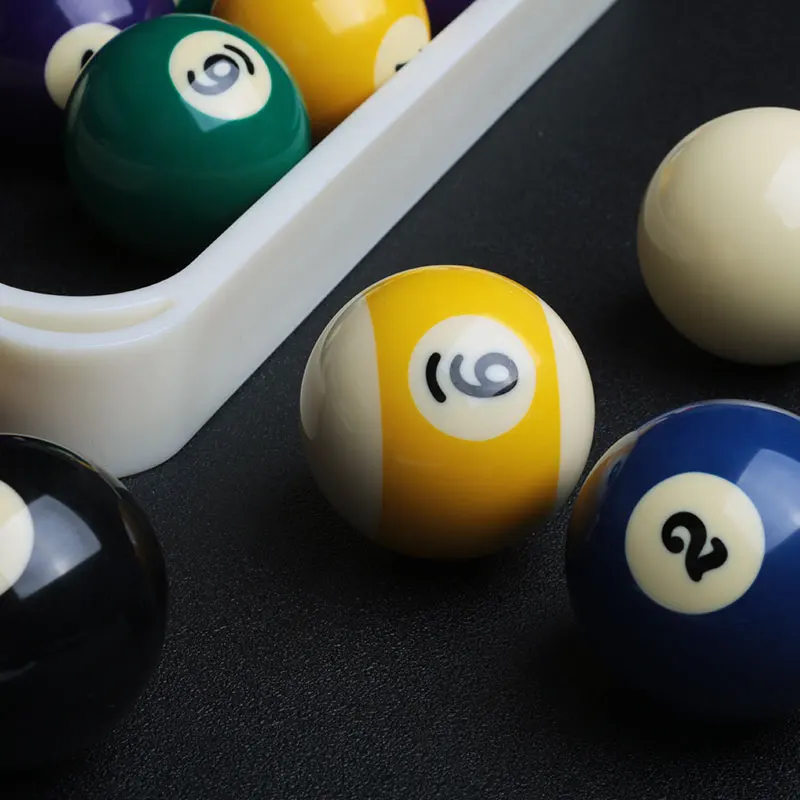 52mm Diameter Billiards Pool Balls Complete Set 16pcs High Quality Resin Ball Billliard Accessories For Billiard House or Bar