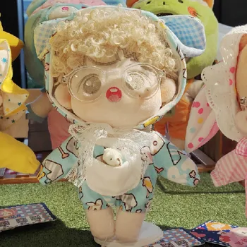 

[MYKPOP]KPOP Doll's Clothes & Accessories: Bodysuit Pajama & Hat 2pc Set for 20cm doll (without doll) Fans Collection SB20100902