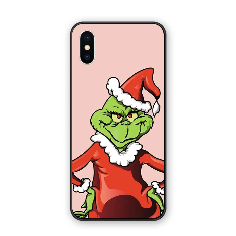 Merry Christmas Санта Клаус деревья олень Силиконовые мягкие чехлы Чехол для iphone XR X XSMAX 5s 6 6S 7 8 Plus 11 11ProMax Coque Funda - Цвет: 10