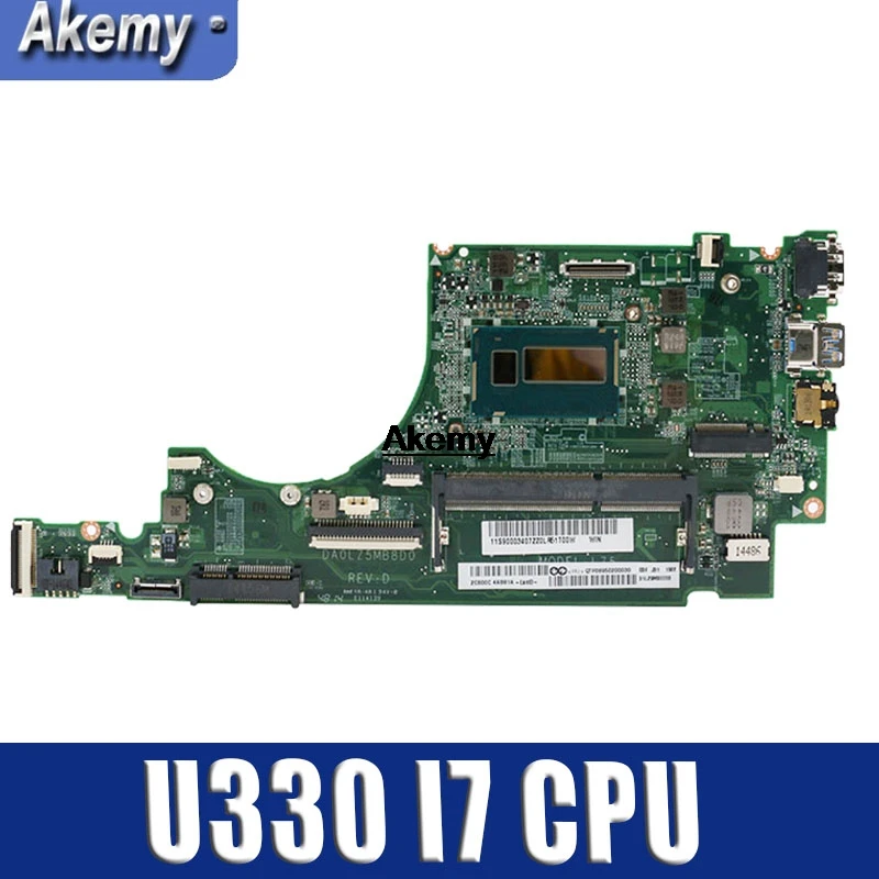 DA0LZ5MB8D0 Laptop Moederbord Voor Lenovo Ideapad U330 U330P U330T Originele Moederbord I7-4500U DA0LZ5MB8D0 Laptop Moederbord Voor Lenovo Ideapad U330 U330P U330T Originele Moederbord I7-4500U