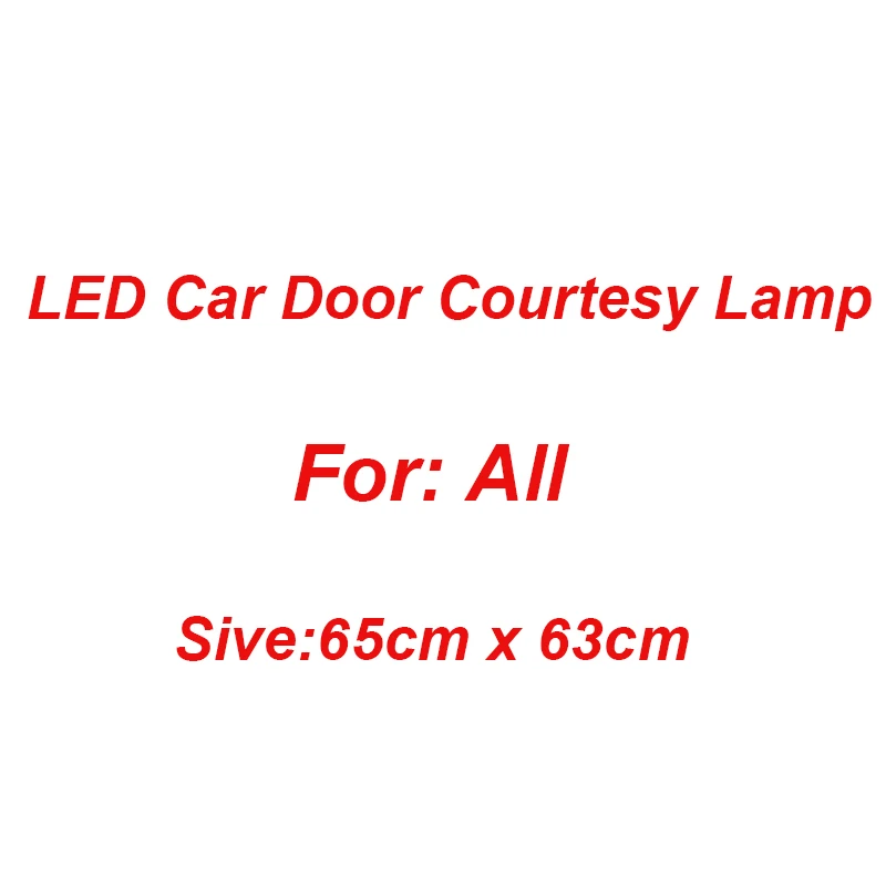 

2pcs Car Door Courtesy Lamp For BMWS Mercedes-Benzs Mitsubishis Volkswagens Toyotas Fords Audis Entry LED Light Projector